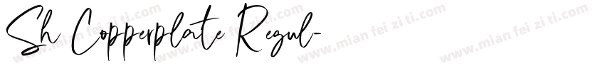 Sh Copperplate Regul字体转换